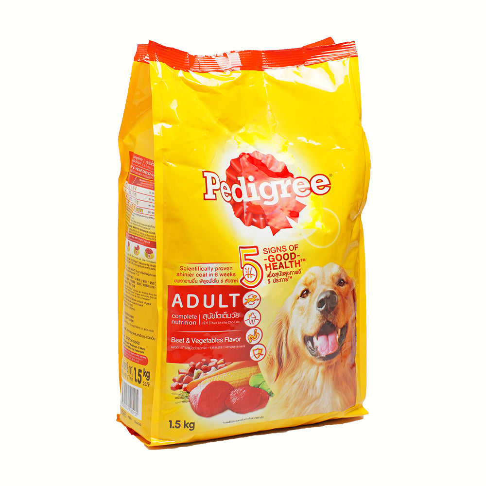 PEDIGREE Dog Dry Food Adult Beef & Vegetable Flavour 1.5kg