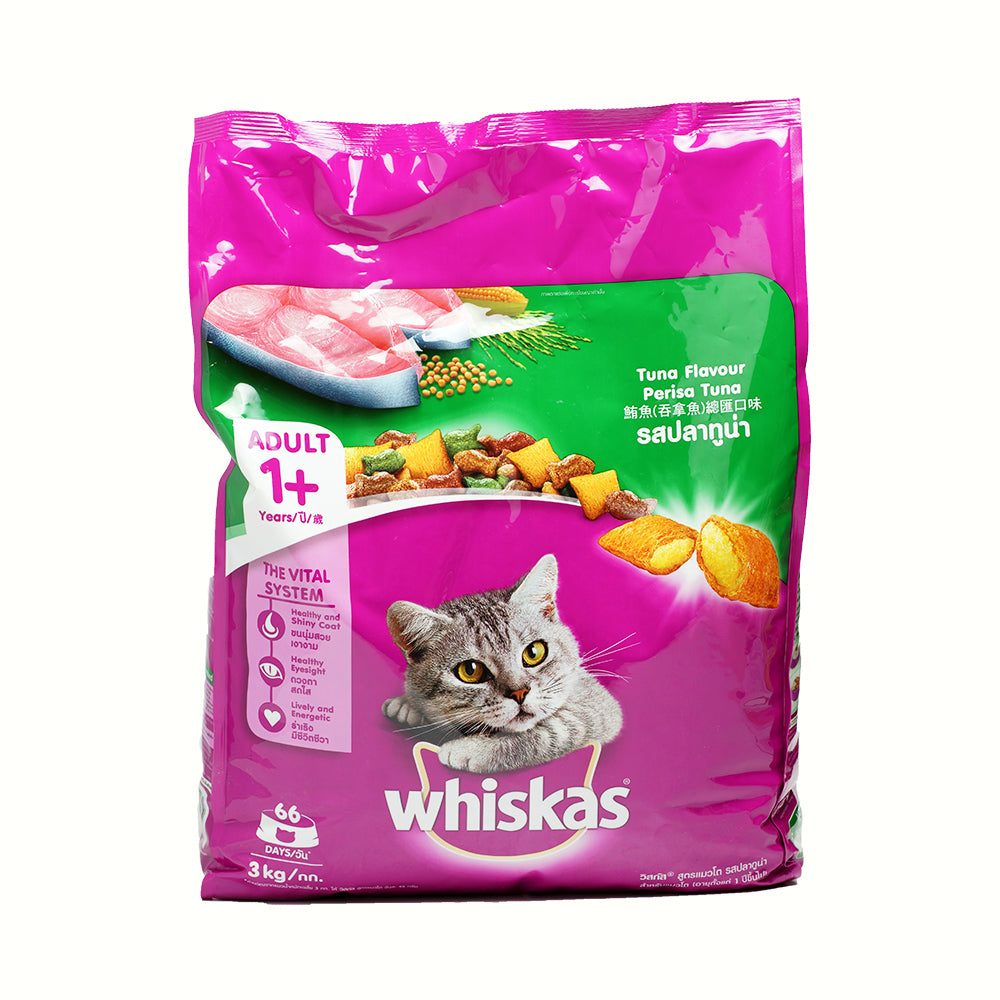 WHISKAS Cat Dry Food Adult Tuna 3kg
