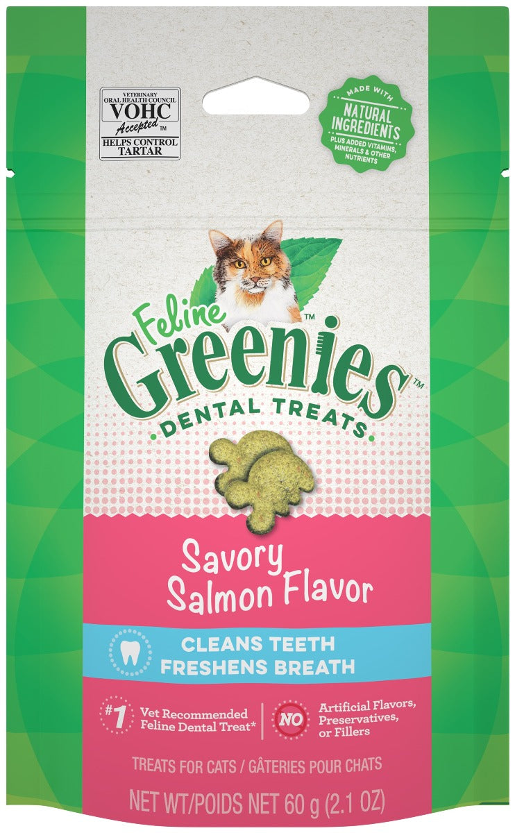 Greenies Feline Dental Treats Salmon 2.5oz (71g)