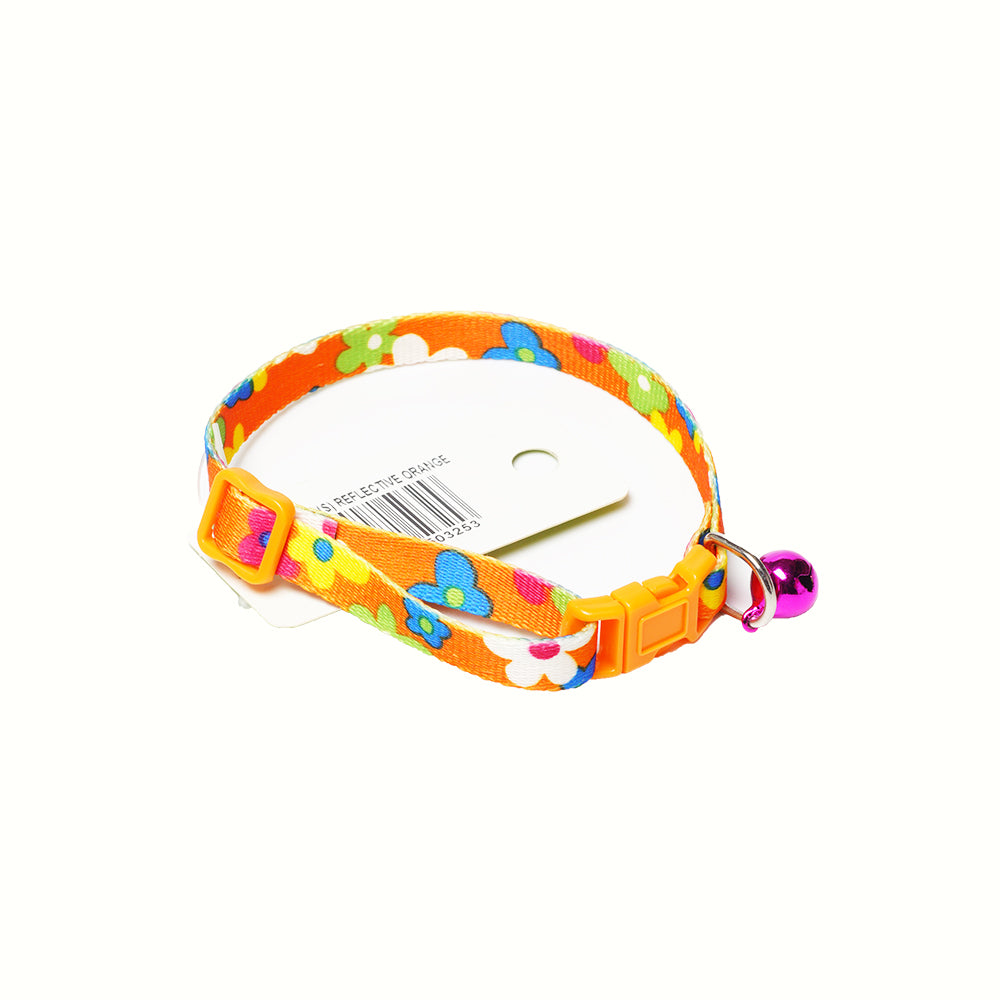 Collar With Bell (Small) - Orange