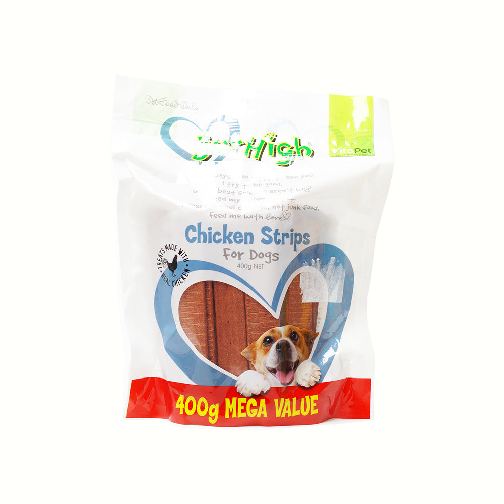 Jerhigh Chicken Strips for dogs 400g