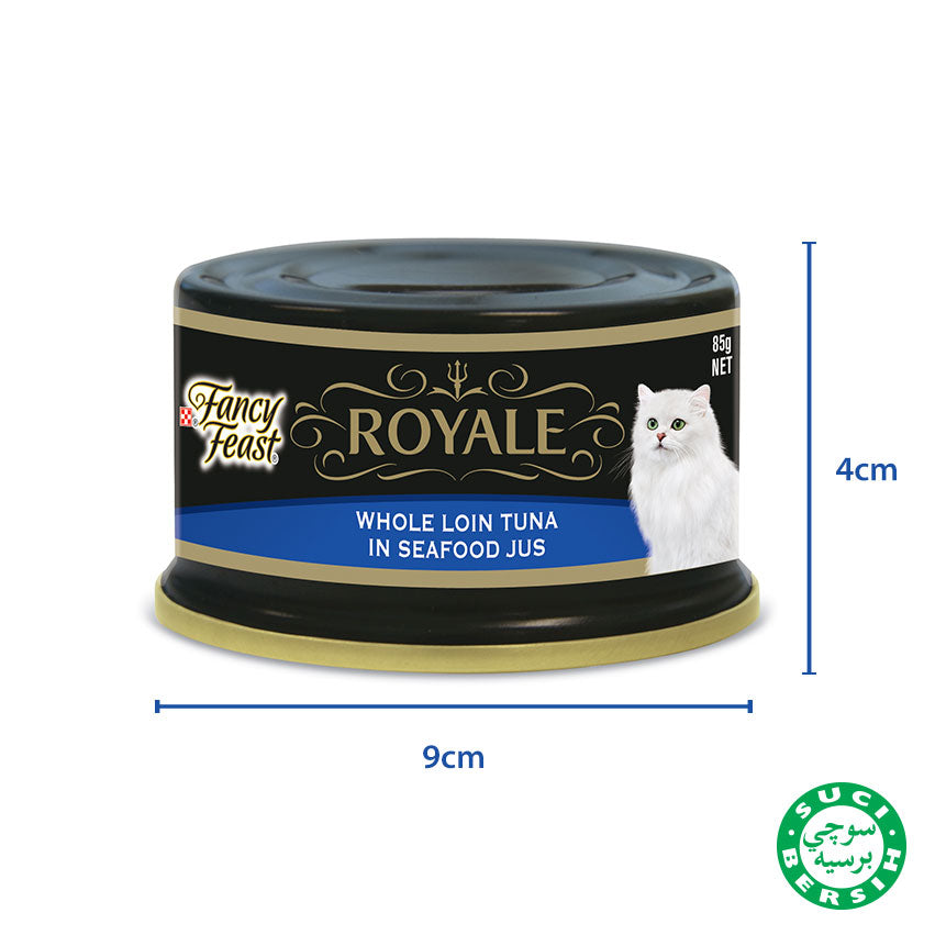 Fancy Feast Whole Loin Tuna In SeaFood Jus 85g