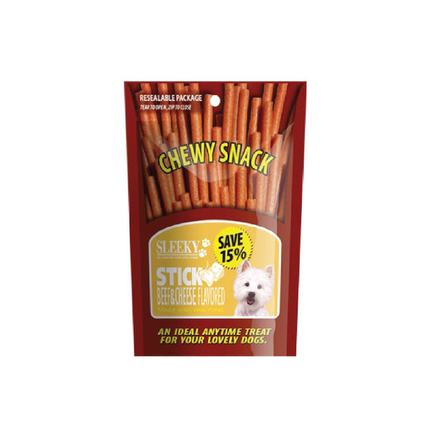 Sleeky Chewy Snack Stick Beef and Cheese 175g