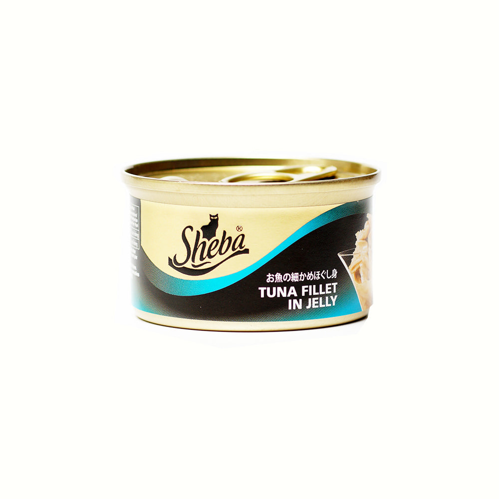 SHEBA Can Cat Wet Food Adult Tuna Fillet in Jelly 85g