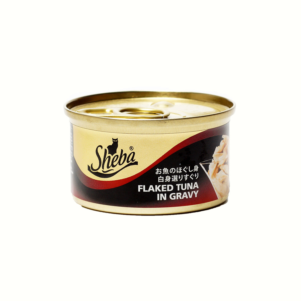 SHEBA Can Cat Wet Food Adult Flake Tuna in Gravy 85g