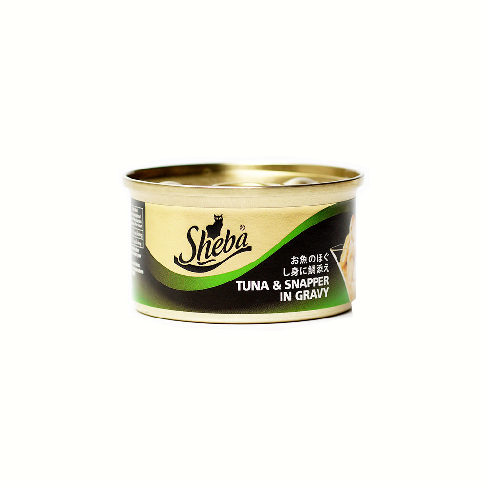 SHEBA Can Cat Wet Food Adult Tuna & Snapper in Gravy 85g