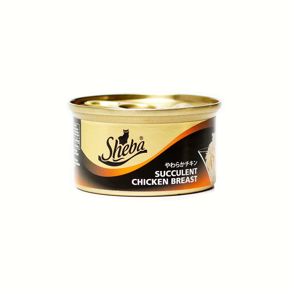 SHEBA Can Cat Wet Food Adult Succulent Chicken Breast 85g