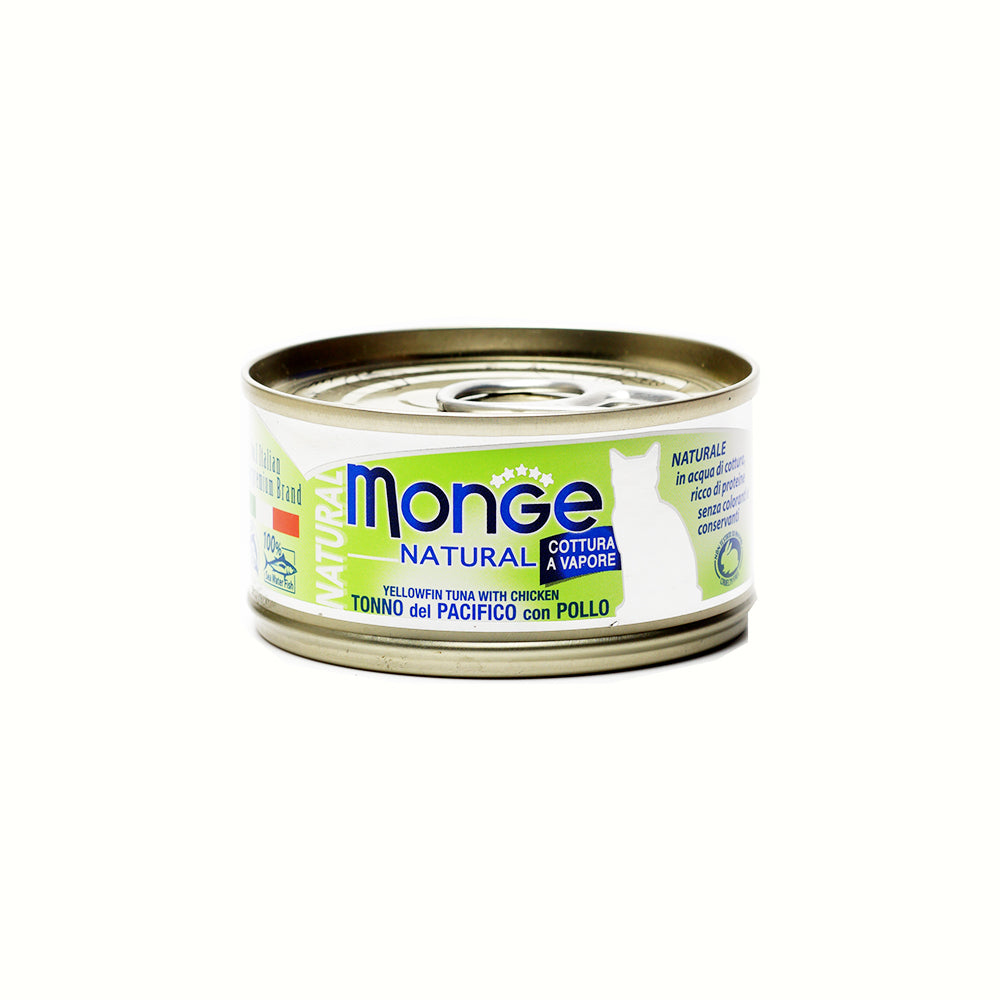 Monge Natural YellowFin Tuna With Chicken 80g