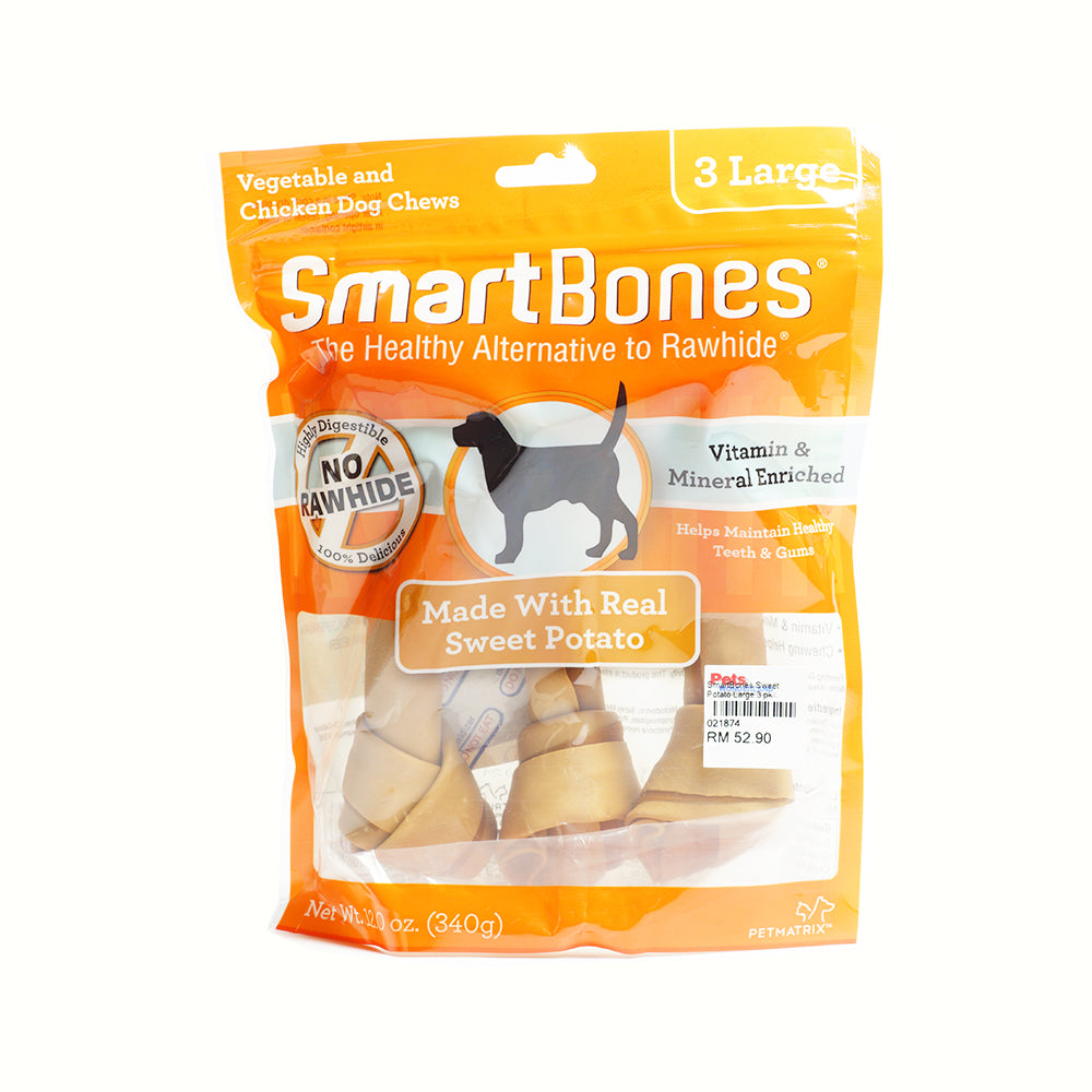 SmartBones Sweet Potato Large 3 pk