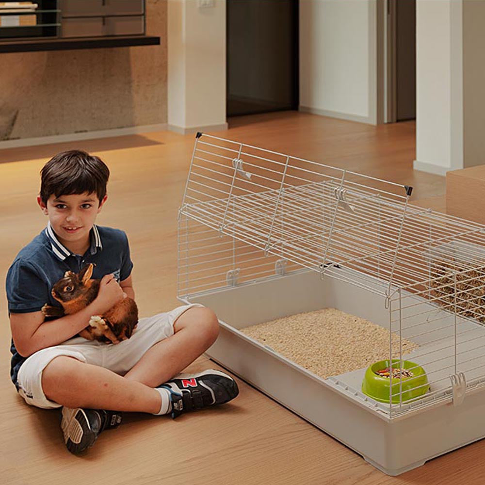 Ferplast Cage Rabbit 100 Grey