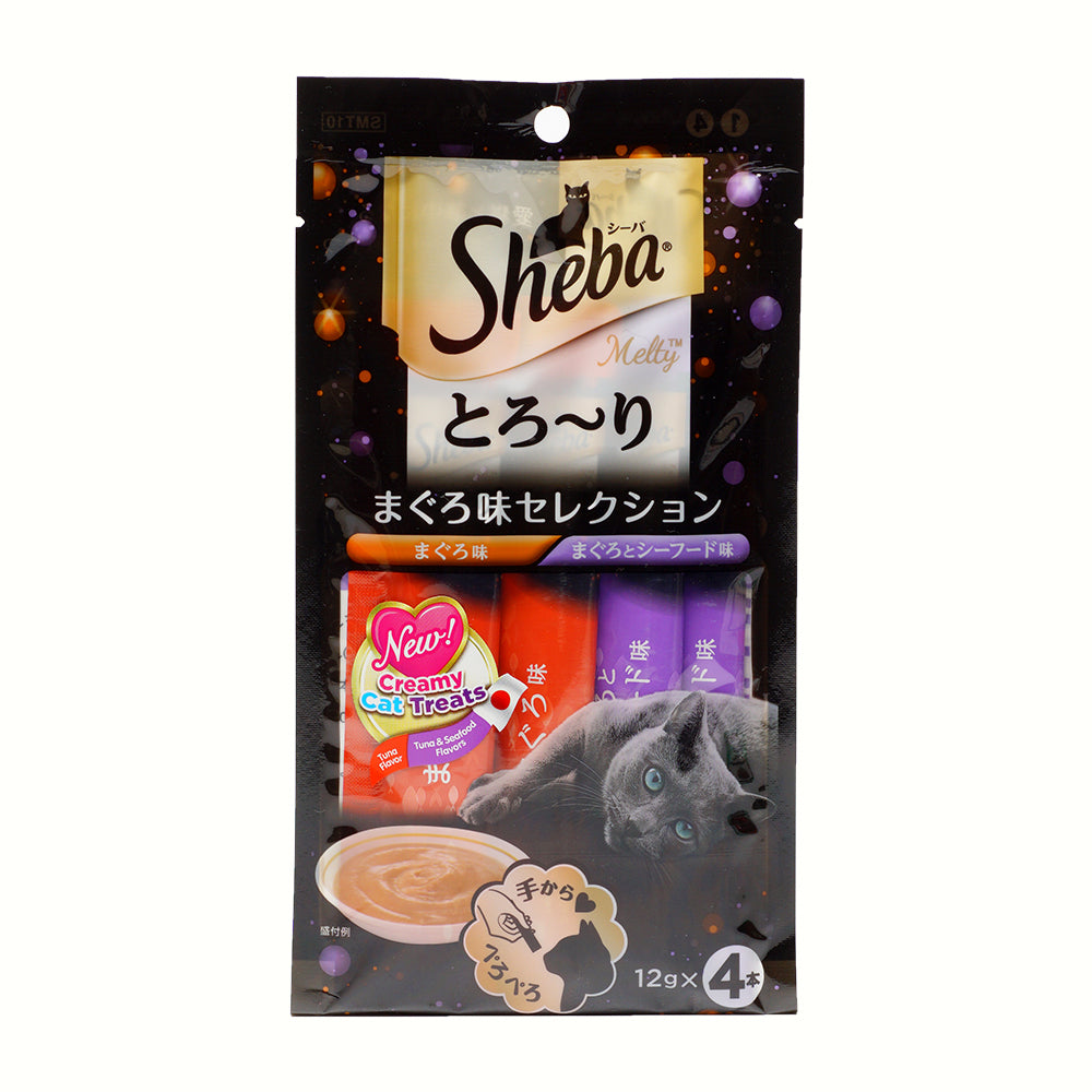 SHEBA Melty Cat Treat Tuna & Tuna Seafood 48g