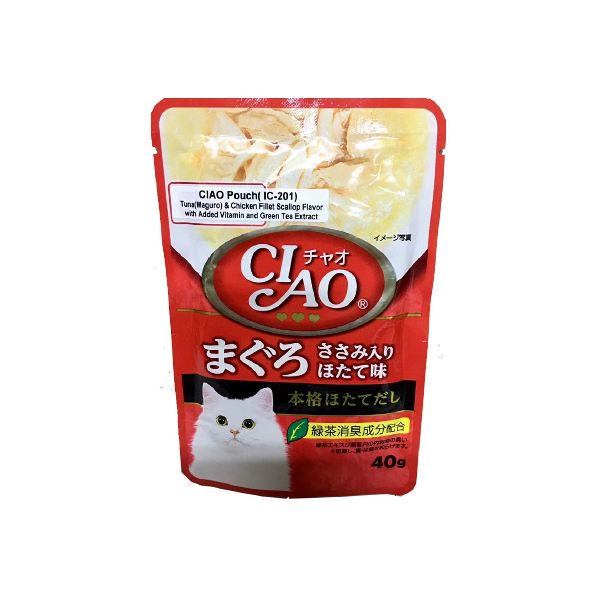 Ciao Pouch Regular-Tuna, Chicken, Scallop 40g