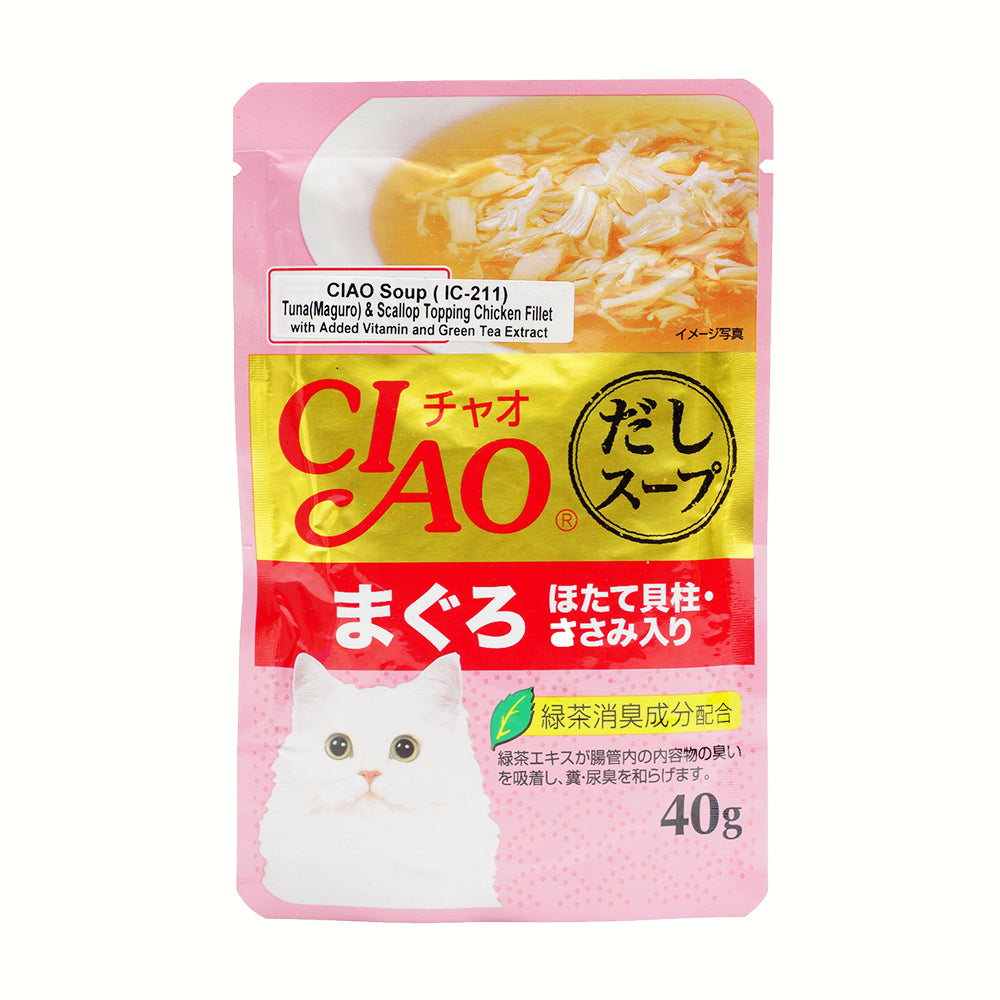 Ciao Pouch Soup Type - Skipjack Scallop & Chicken 40g