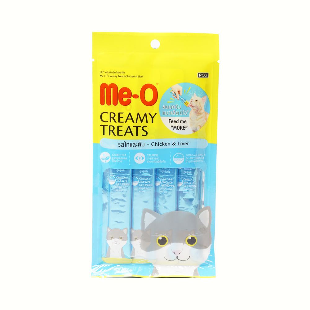 Me-o Cat Creamy Treat Chicken & Liver 4X15g