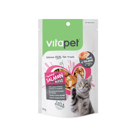 Vitapet Cat Treat Salmon Bites 85g