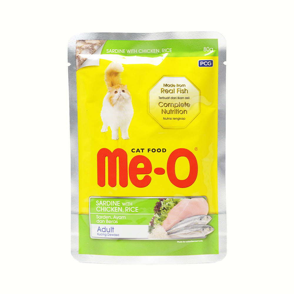 Me-o Cat Pouch Sardine With Chicken 80g