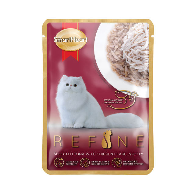 Smartheart Refine Cat Pouch Tuna With Chicken In Jelly 70g