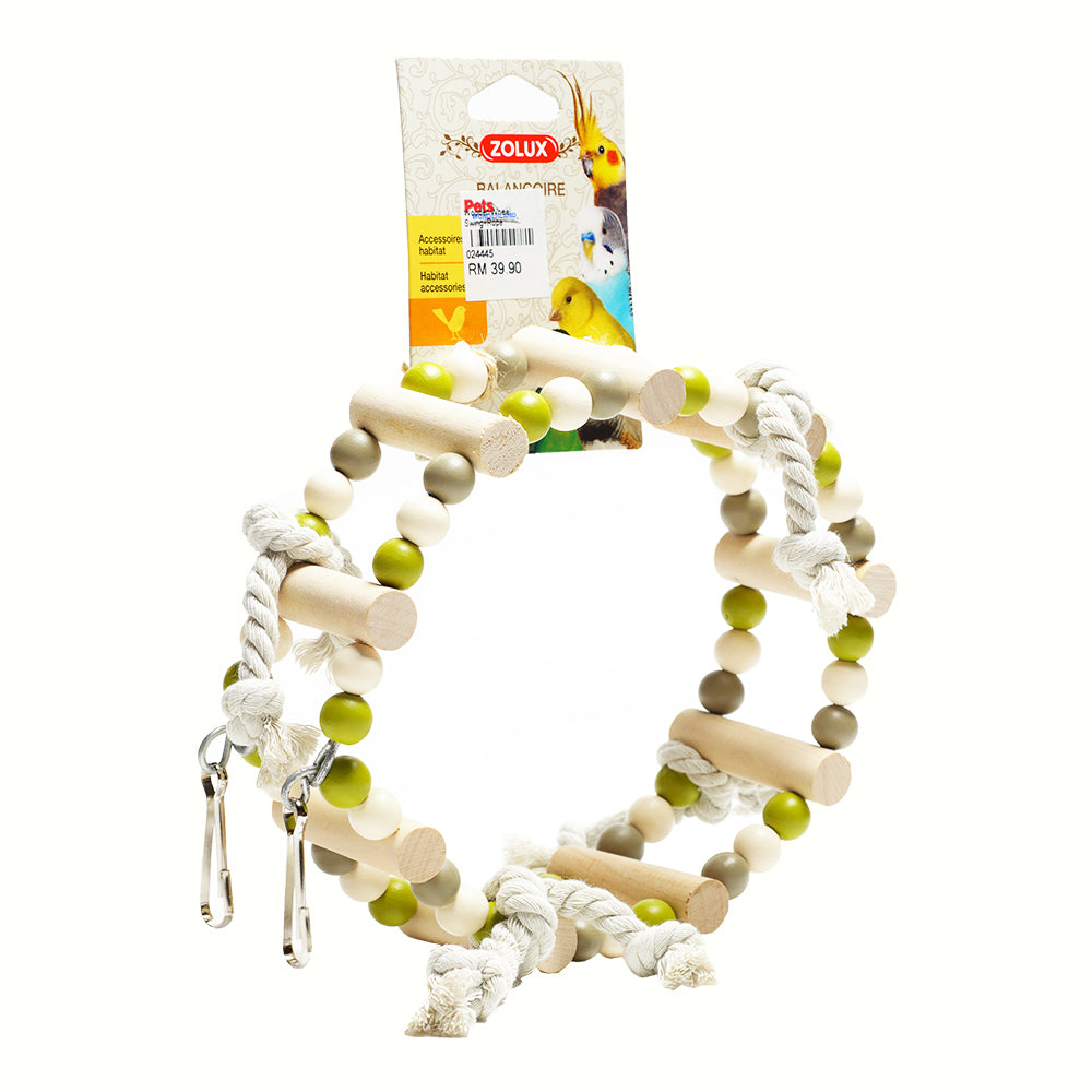 ZOLUX Wooden Wheel Swing + Rope