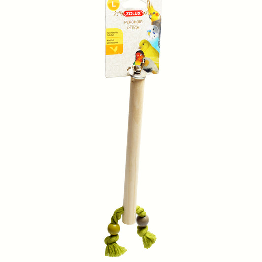 ZOLUX Wood Perch with Rope (Large)