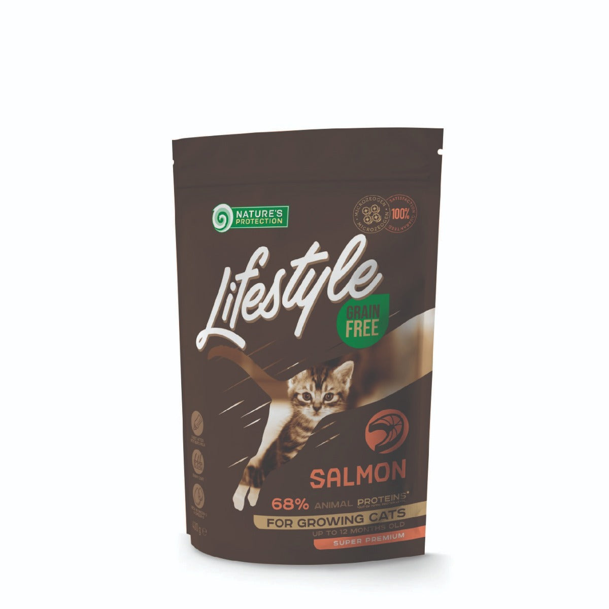 Lifestyle Grain Free Salmon Kitten Food 400g