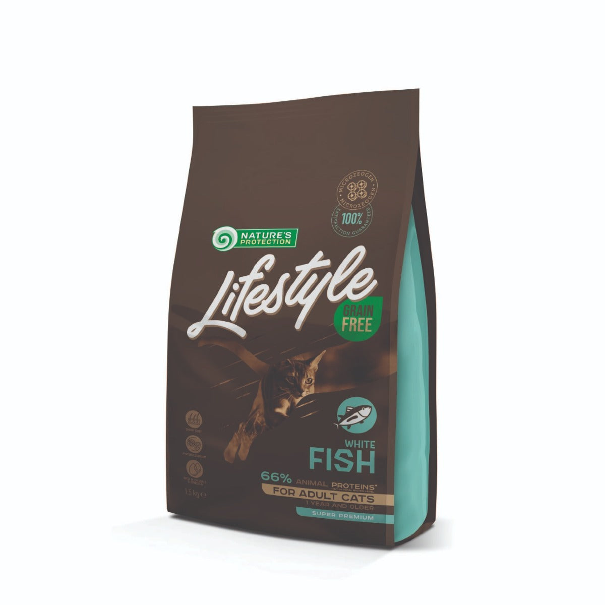 Lifestyle Grain Free Adult White Fish Cat Food 1.5kg
