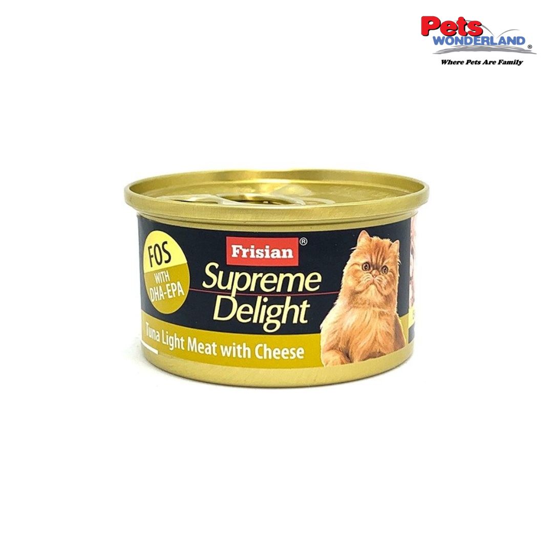 Frisian Supreme Delight Cat Wet Food Tuna Light Meat with Cheese 85g