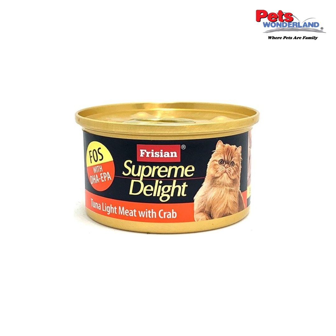 Frisian Supreme Delight Cat Wet Food Tuna Light Meat with Crab 85g