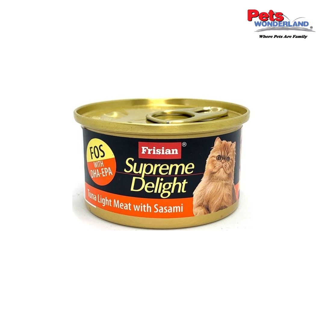 Frisian Supreme Delight Cat Wet Food Tuna Light Meat with Sasami 85g