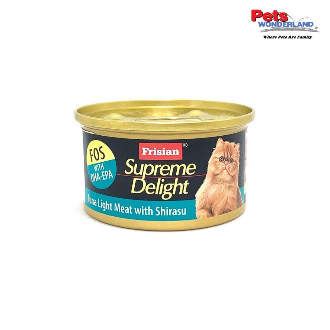 Frisian Supreme Delight Cat Wet Food Tuna Light Meat with Shirasu 85g