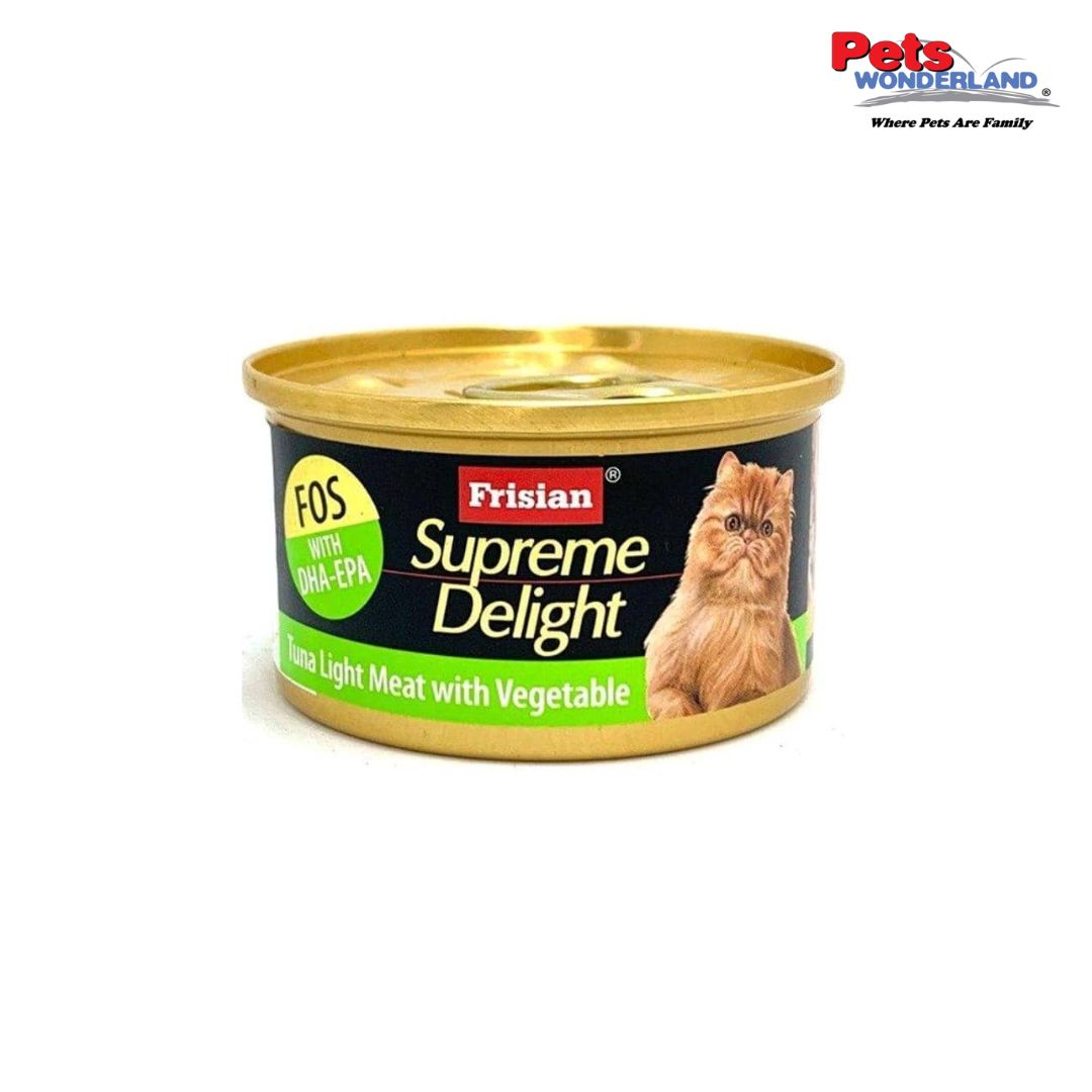 Frisian Supreme Delight Cat Wet Food Tuna Light Meat with Vegetables 85g