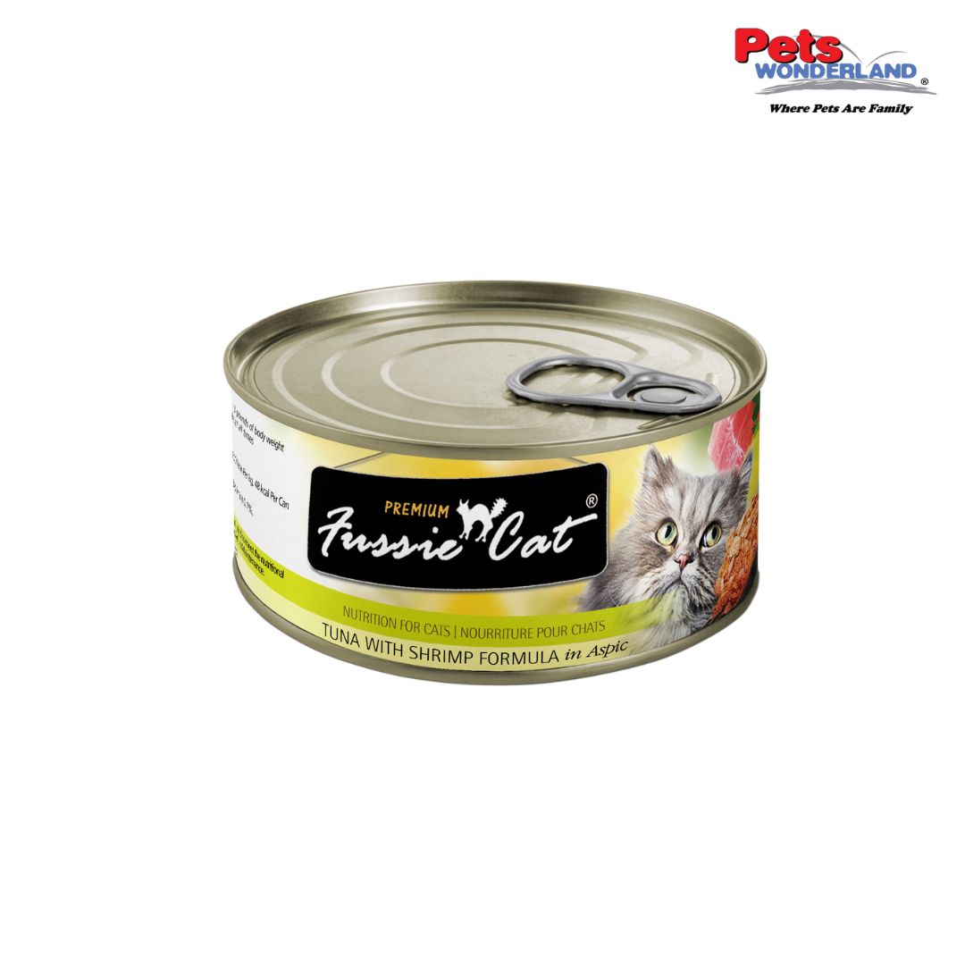 Fussie Cat Premium Tuna with Shrimp Canned 80g