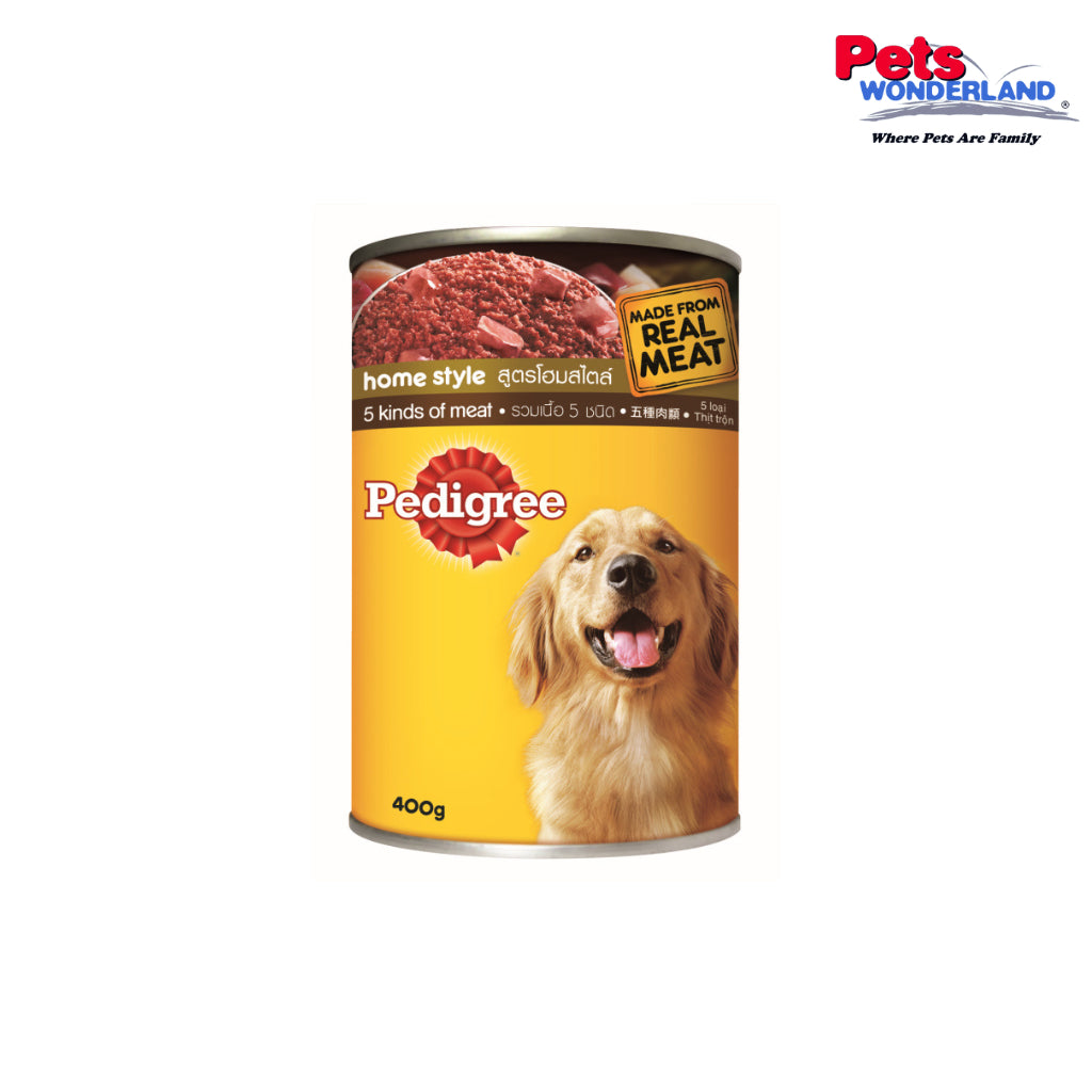 PEDIGREE Can Dog Wet Food Adult 5 Kind of Meats 400g