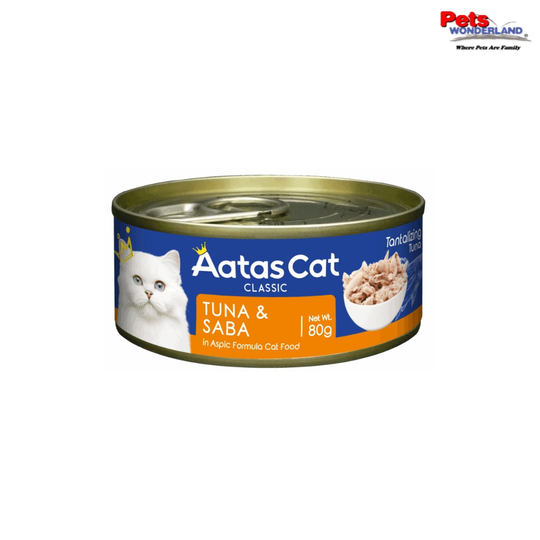 Aatas Cat Tantalizing Tuna & Saba in Aspic 80g
