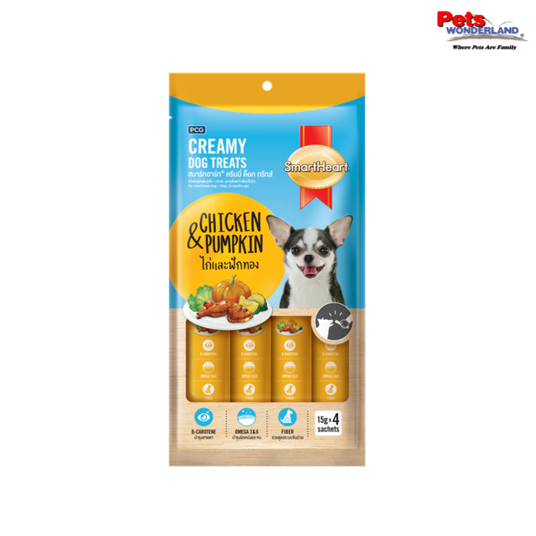 SmartHeart Dog Creamy Treats (15g x 4)