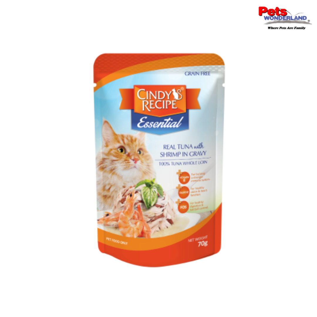 Cindy's Recipe Essential Real Tuna with Shrimp In Gravy 70g (CR-E210)