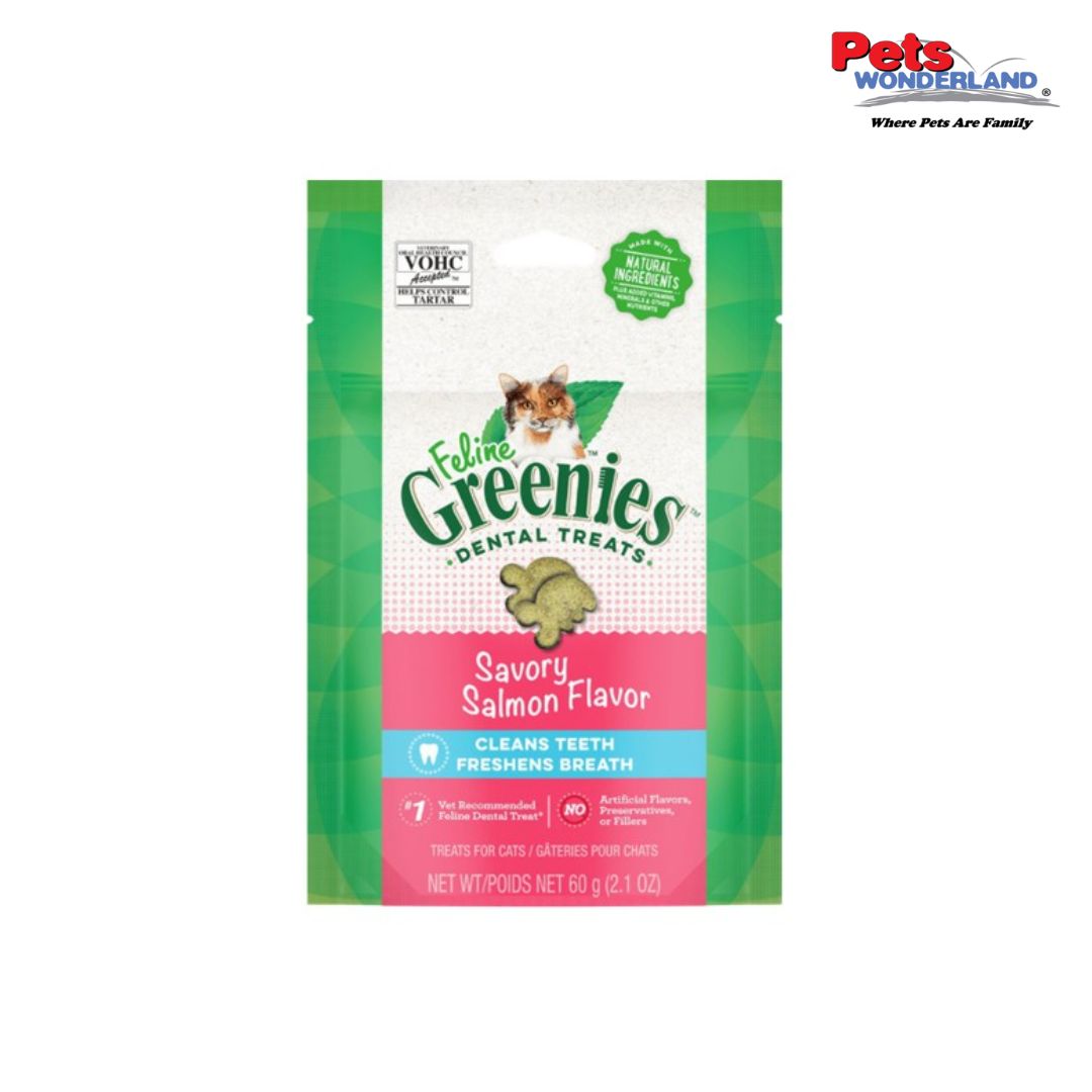Greenies Feline Dental Treats Salmon 2.5oz (71g)