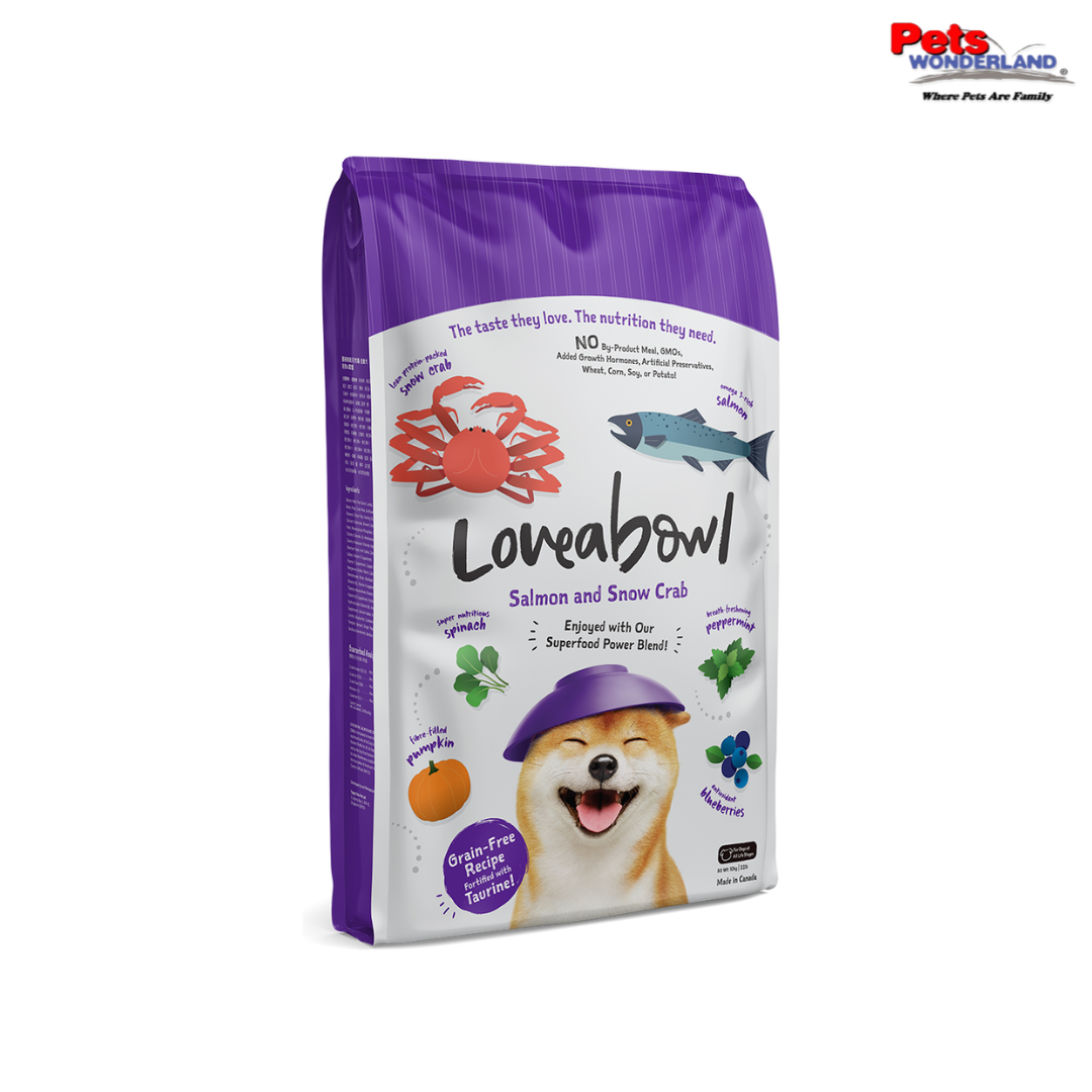 LOVEABOWL Salmon & Crab Dog