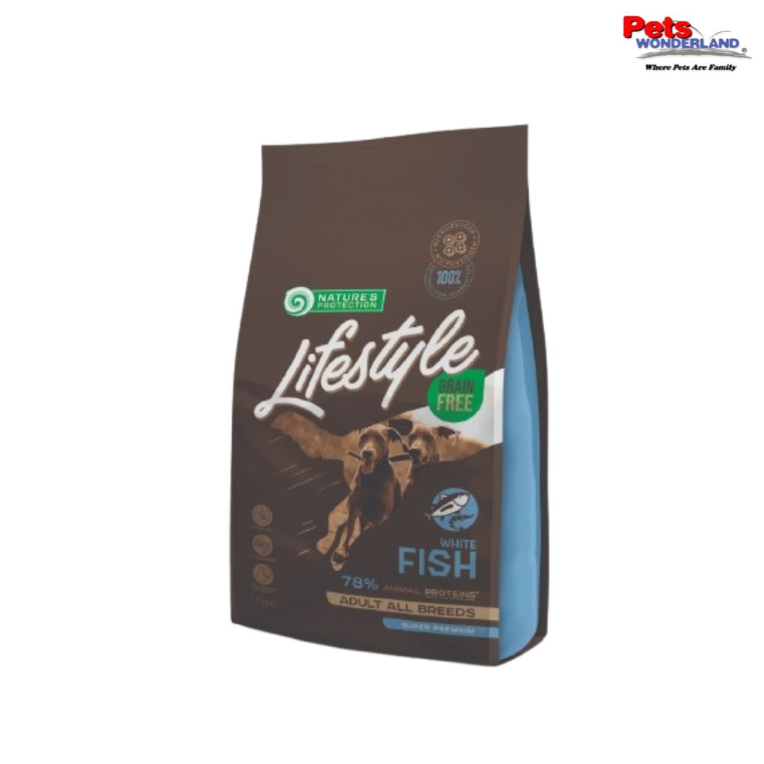 Lifestyle Grain Free White Fish Dog Food 1.5kg