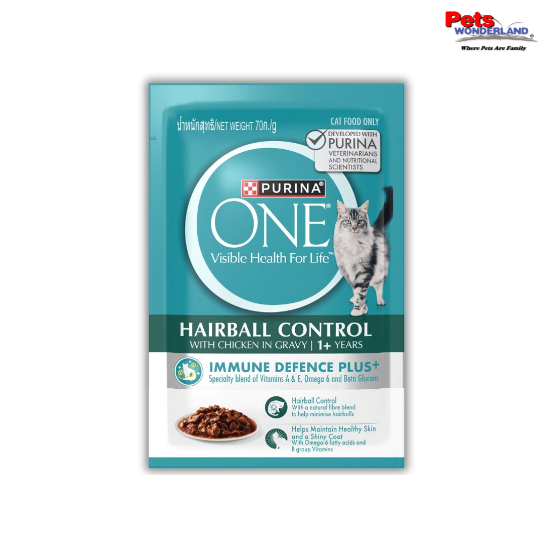 ONE Adult Cat HairBall Chicken Pouch 70g