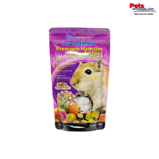 Pro Optimum Hamster & Gerbil Diet With Tropical Fruit 400g