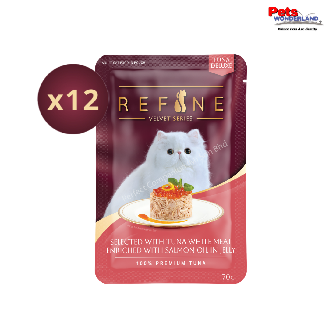 Smartheart Refine Pouch Tuna White Meat Enriched With Salmon Oil in Jelly 70g x 12pcs