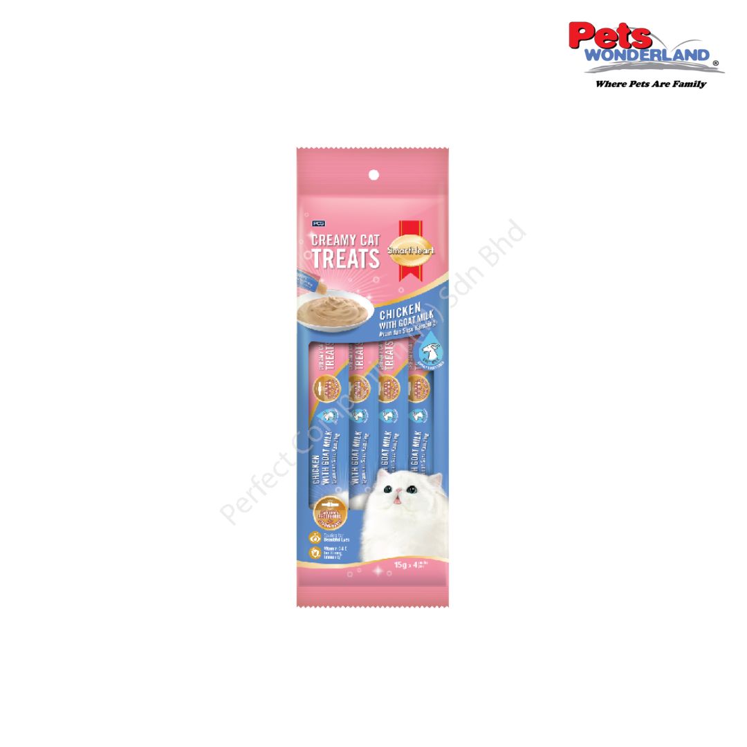 SmartHeart Cat Lick Chicken with Goat Milk (15X4)/Packs