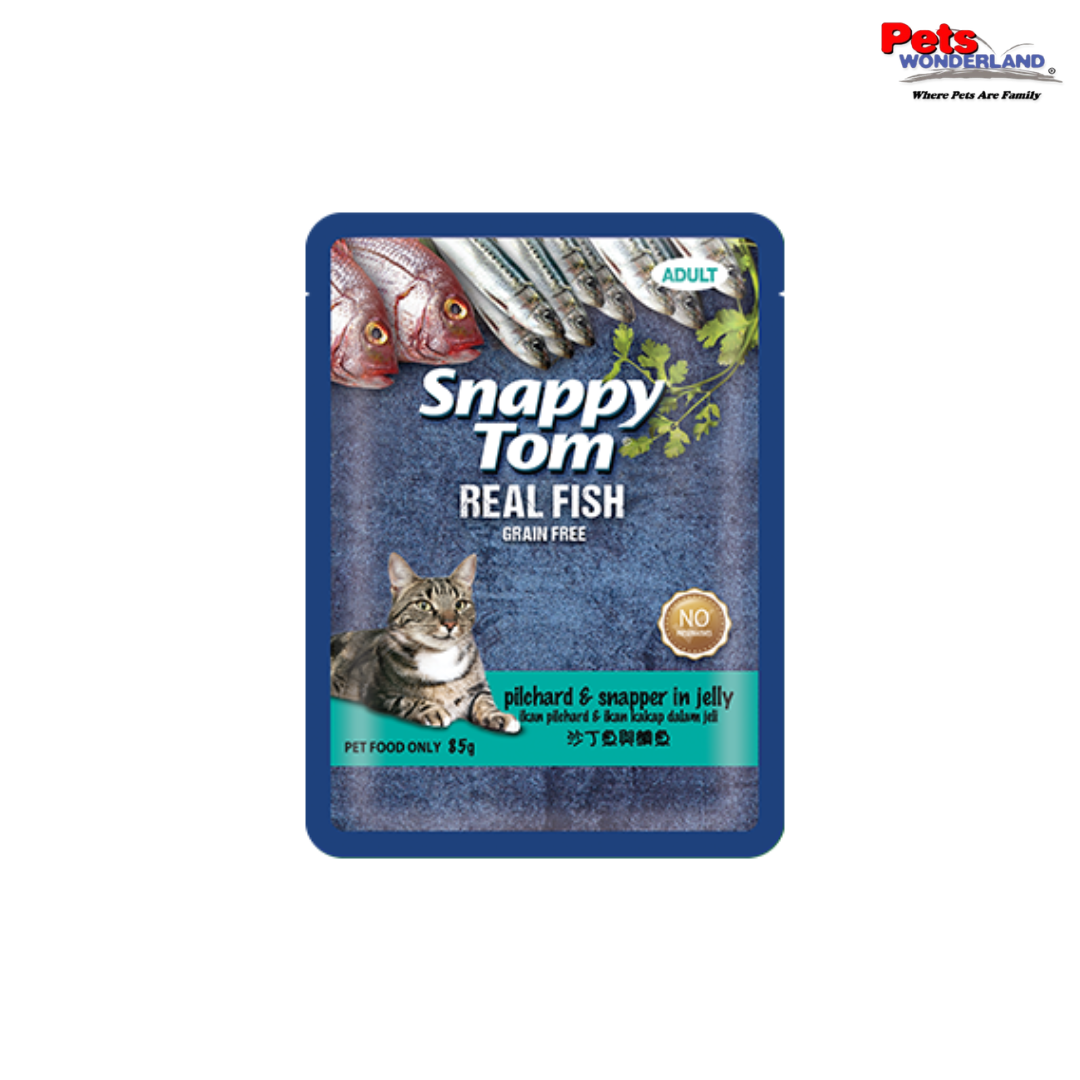 BUNDLE SAVE - Snappy Tom Pouch Pilchard & Snapper 85g X 12pcs