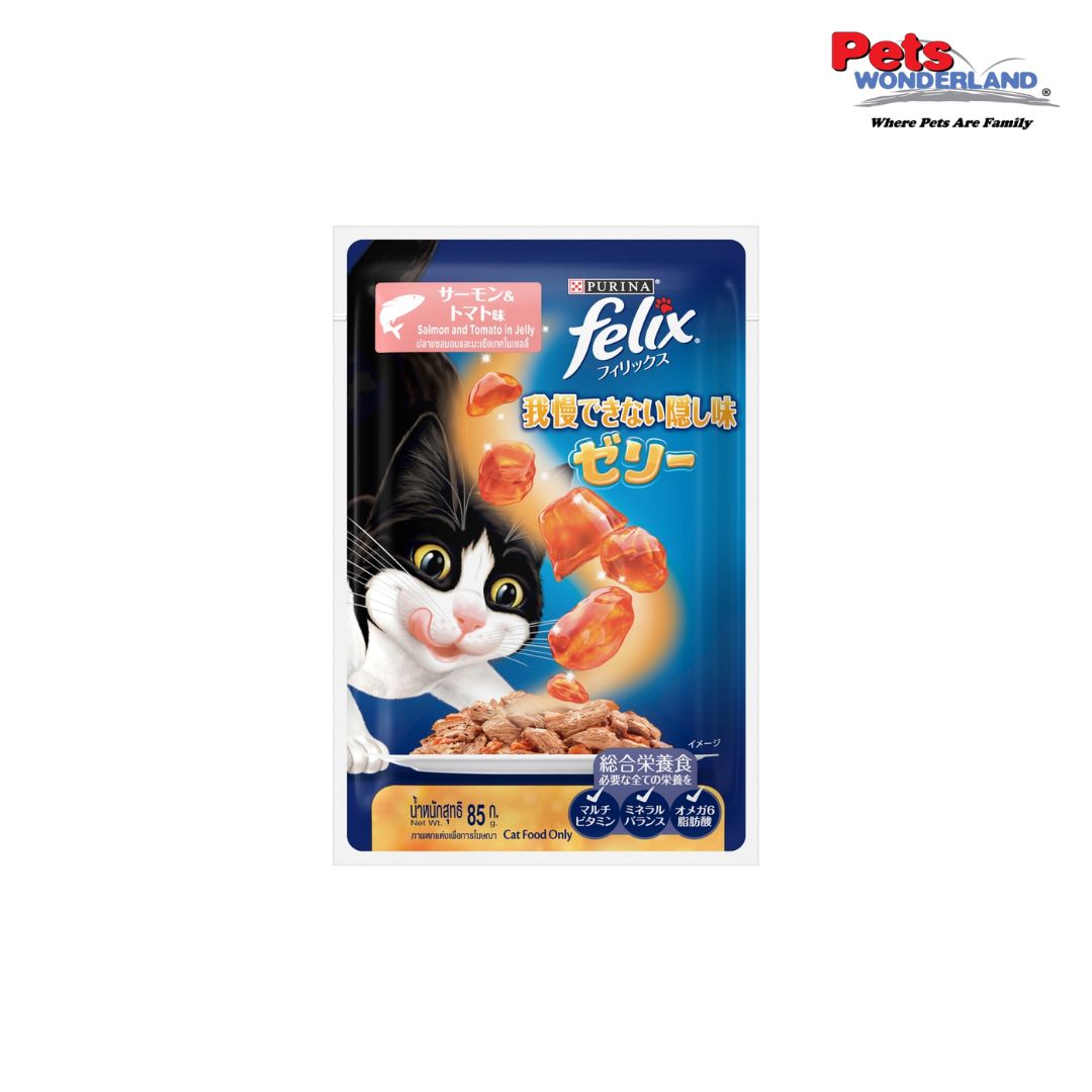 FELIX Sensations Jellies Cat Wet Pouch Salmon & Tomato 70g