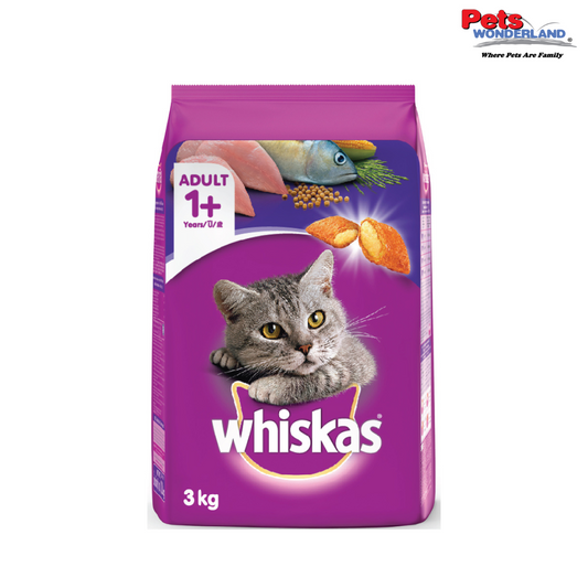 WHISKAS Cat Dry Food Adult Mackerel 3kg