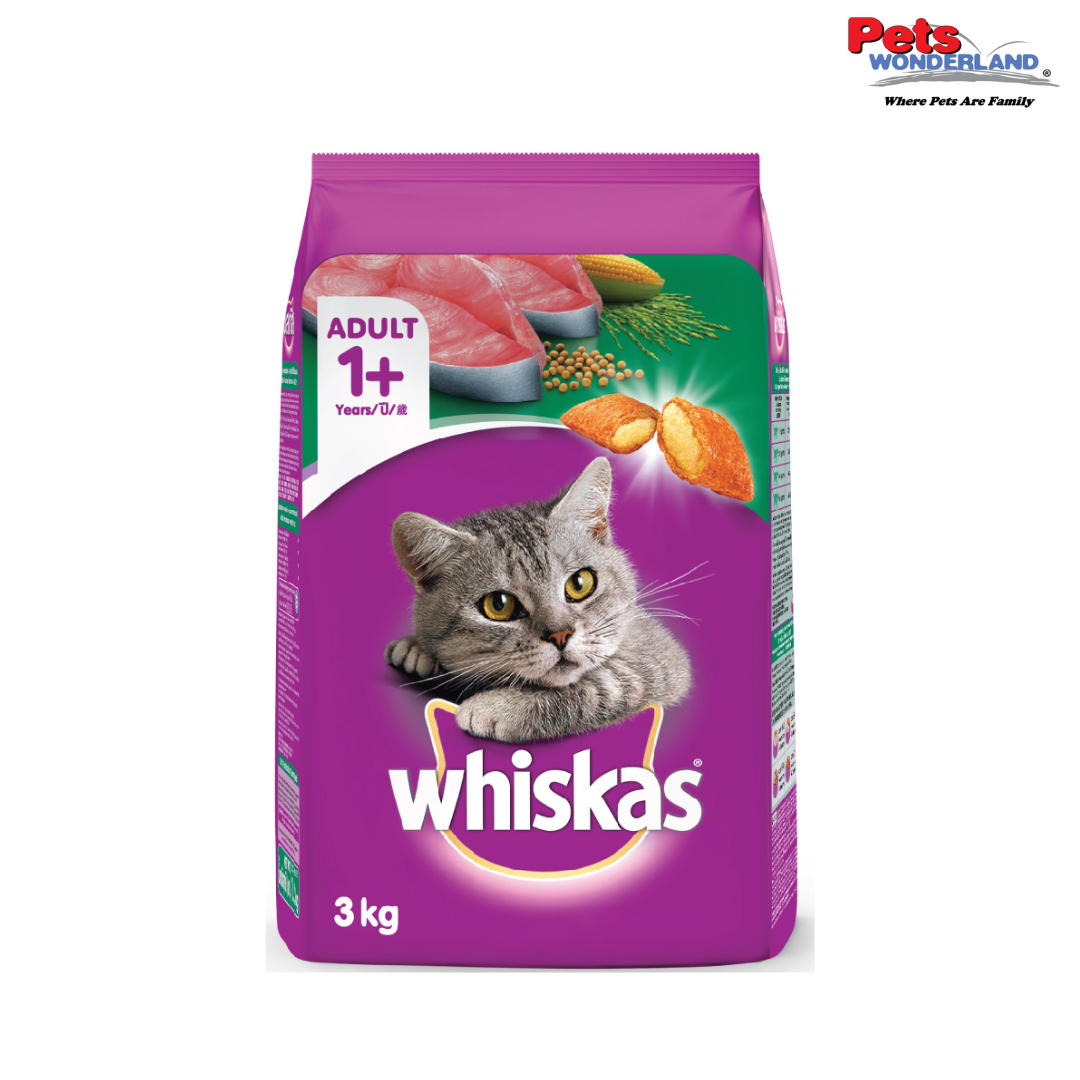 WHISKAS Cat Dry Food Adult Tuna 3kg