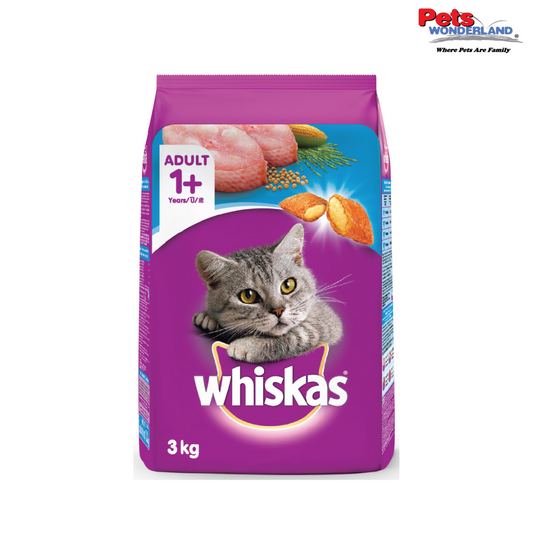 WHISKAS Cat Dry Food Adult Ocean Fish 3kg