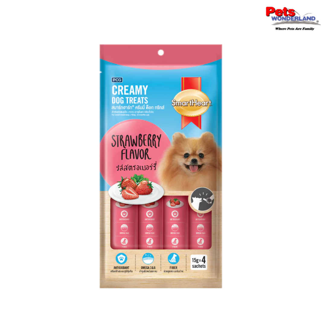 SmartHeart Dog Creamy Treats (15g x 4)