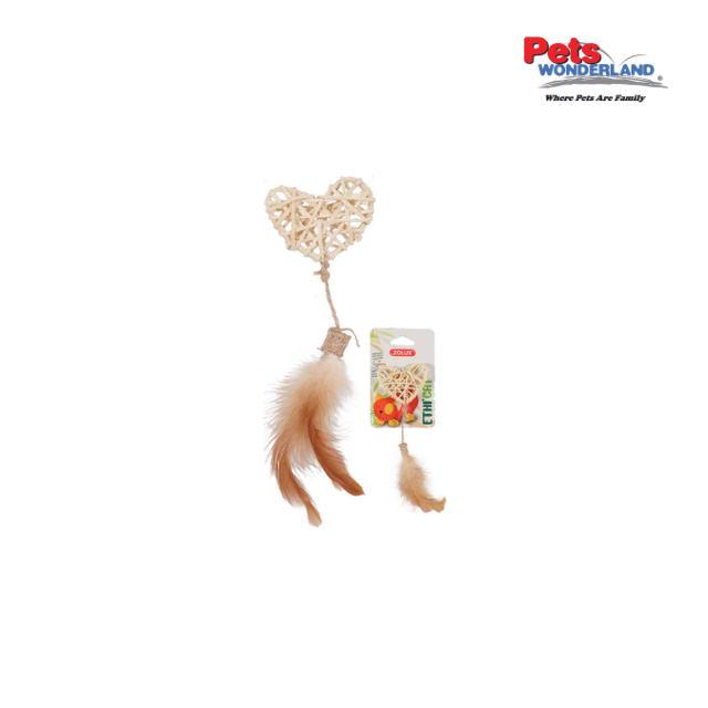 Ethicat Cat Toy Rattan Heart