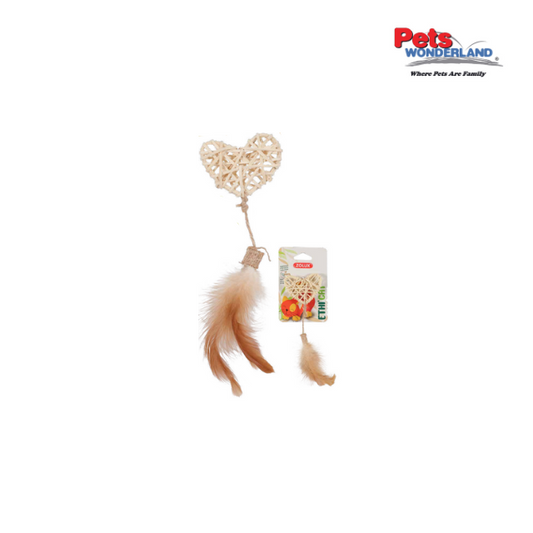 Ethicat Cat Toy Rattan Heart